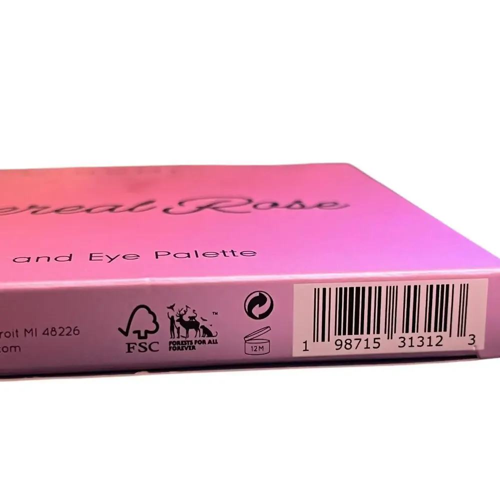 Wingme Ethereal Rose Face Eye Palette 6 Pan Blush Bronzer Highlighter